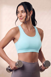 Zelocity Low Impact Quick Dry Sports Bra - Spun Sugar — thumbnail 1